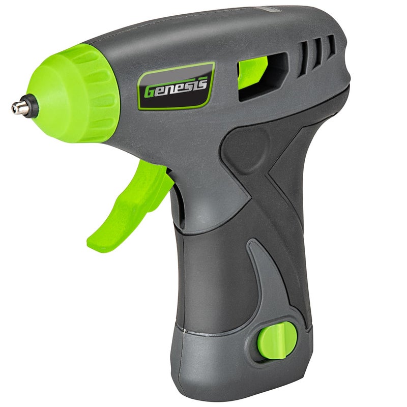 Genesis GLGG08B Cordless Hot Glue Gun with Glue Sticks, Rechargeable Removable Battery, Rapid Heat-Up, Charger and 2 Year Warranty - Image 1